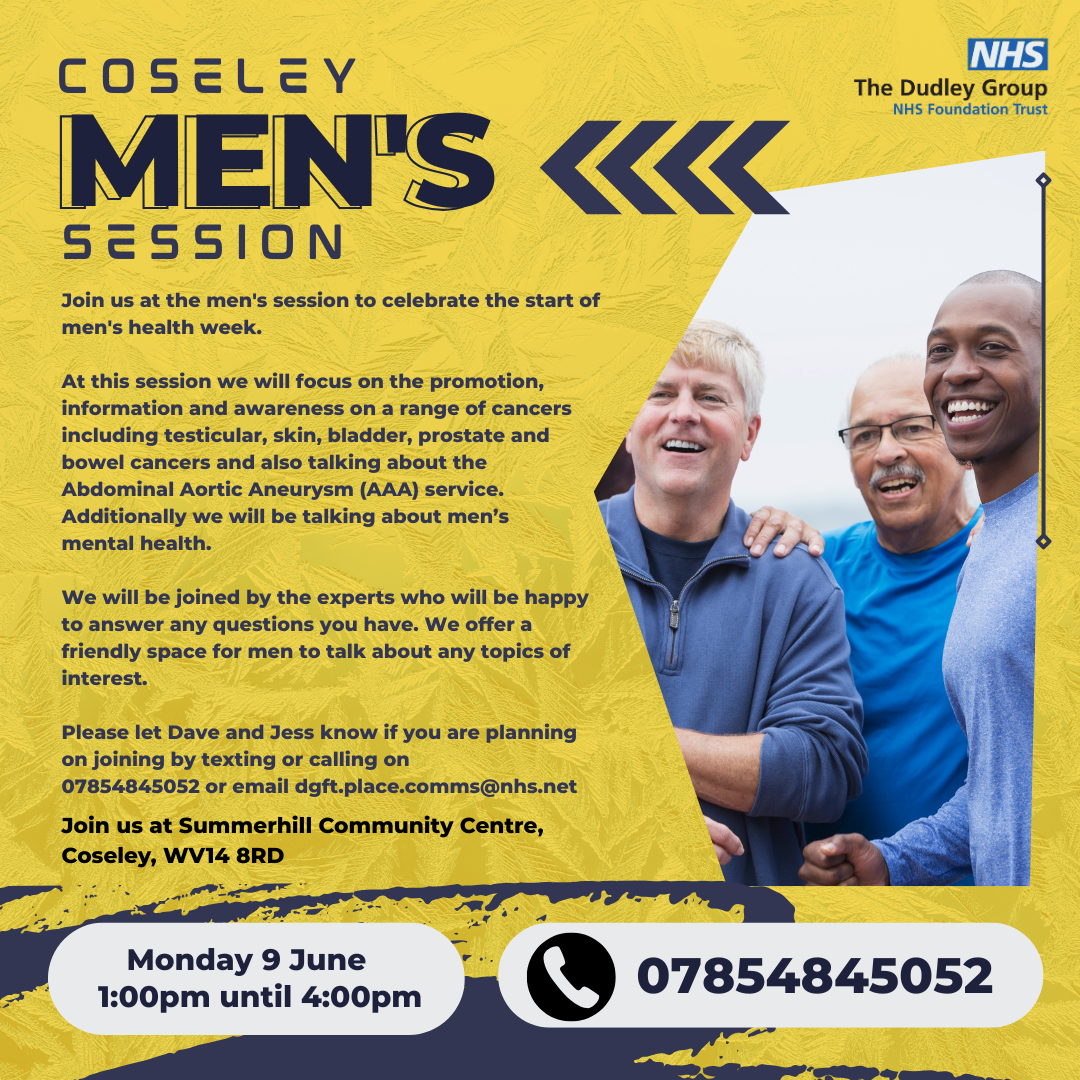 Coseley Men's Session socials